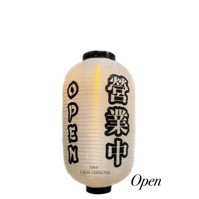 Buah Lampion Sushi Jepang Lampu  Satin Lentera Ornamen Tahan Air - open