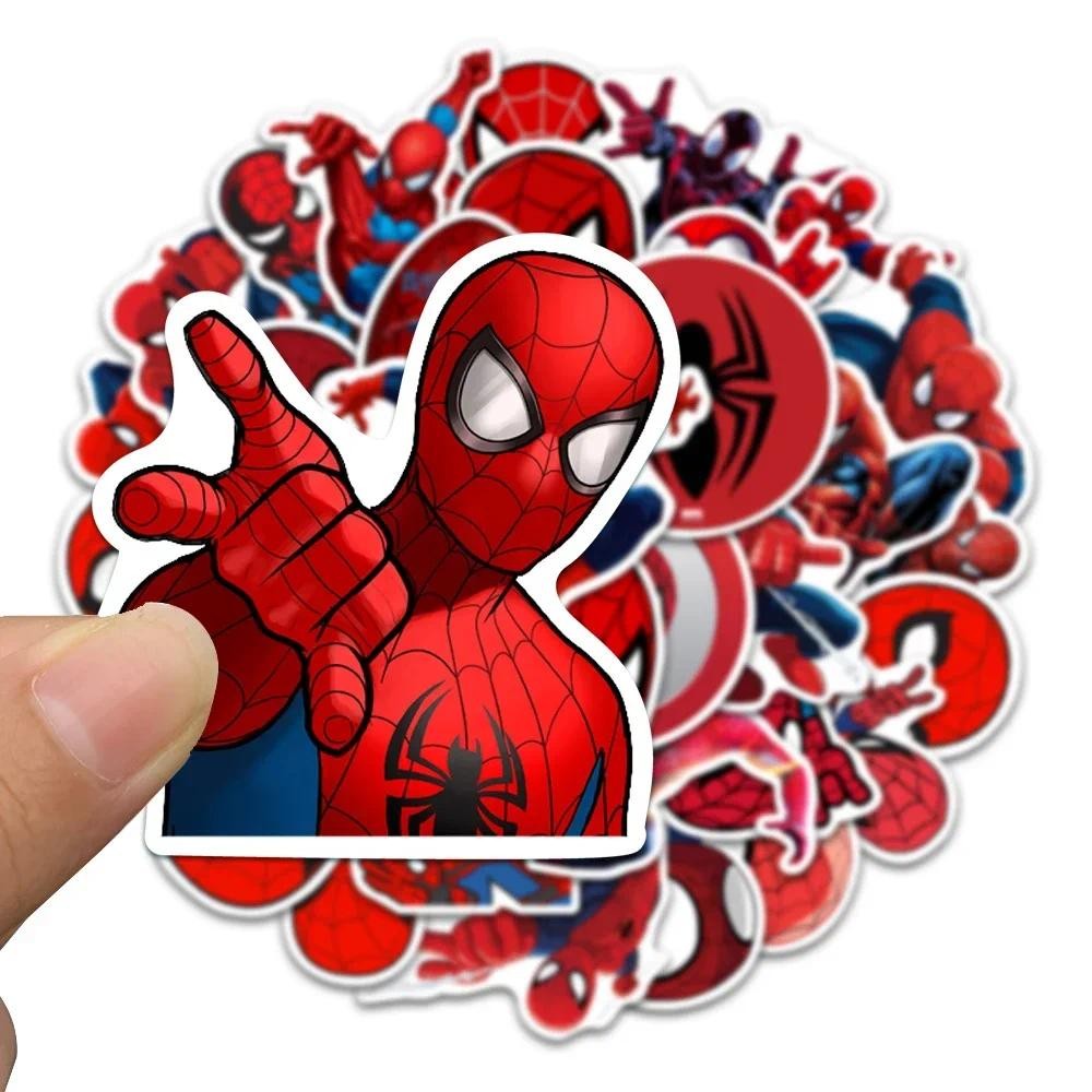 

Disney Spider Man Anime Stickers Cool Toy Decals DIY Skateboard Stationery Notebook Laptop Cartoon Sticker for Kids