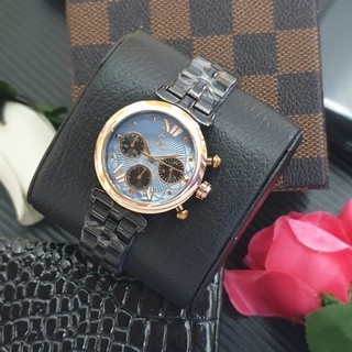 Top!! Jam Tangan Gc Plat Romawi Wanita FF541 Chrono Tanggal Aktif Free Box & Baterai Cadangan ( Bisa