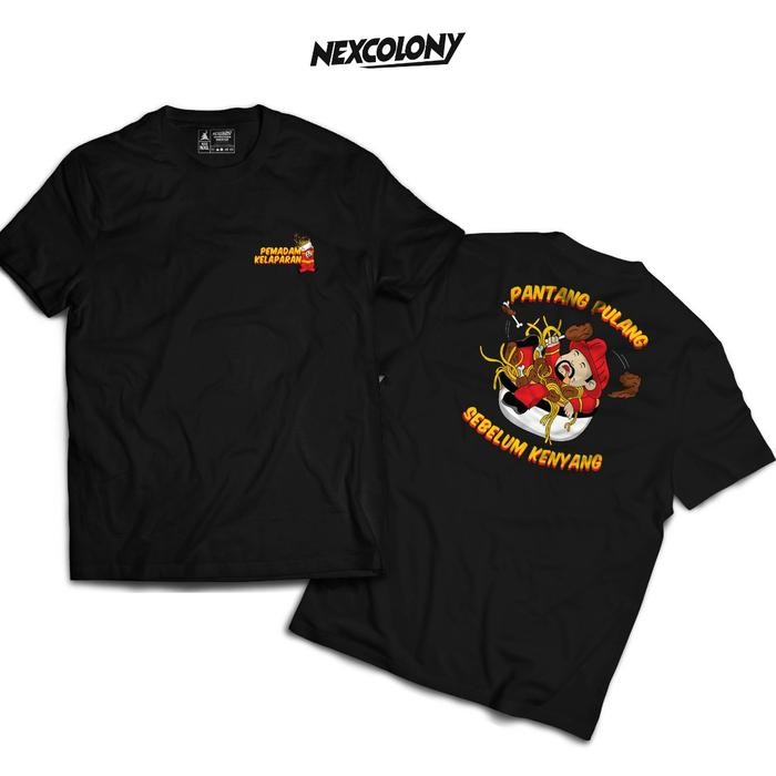 Kaos Hitam Pemadam Kelaparan - Nexcolony Official