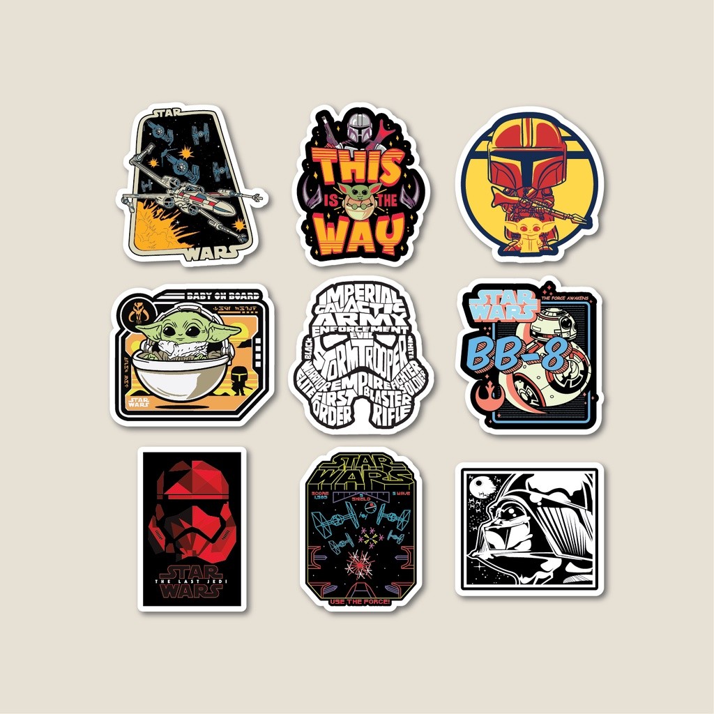 

Sticker Pack Star Wars Urban | Sticker Tumbler | Stiker Laptop Koper Helm