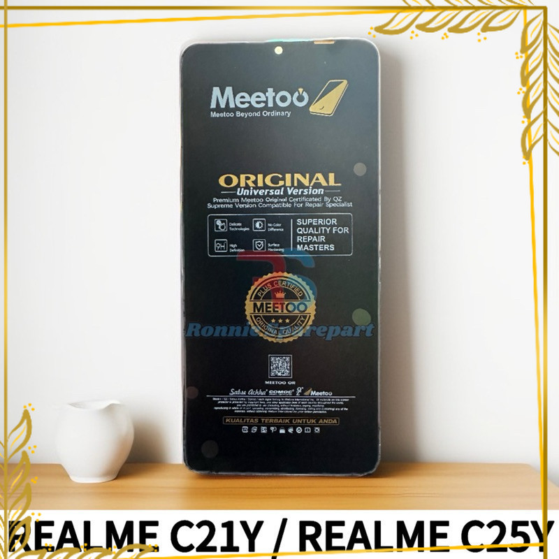 [ LCD TOUCHSCREEN REALME C21Y / REALME C25Y - MEETOO ORI COMPLETE ]