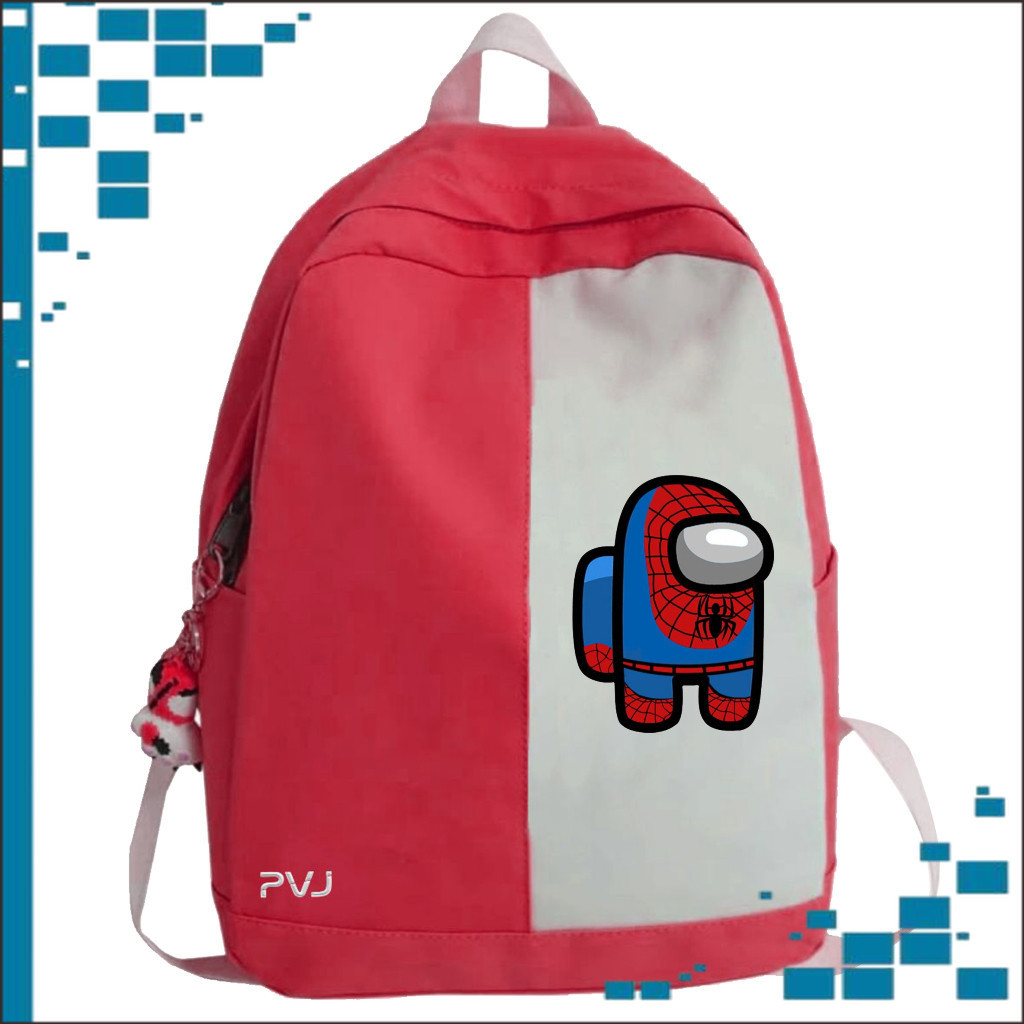 WY Tas Ransel Motif Spiderman - Among Us Tas Anak Laki Laki Fashion Kids A1 32