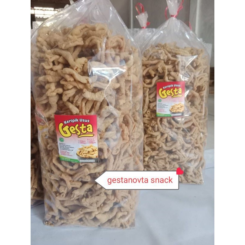 

2kg (1bal) kripik usus ayam free bablewrap & kardus