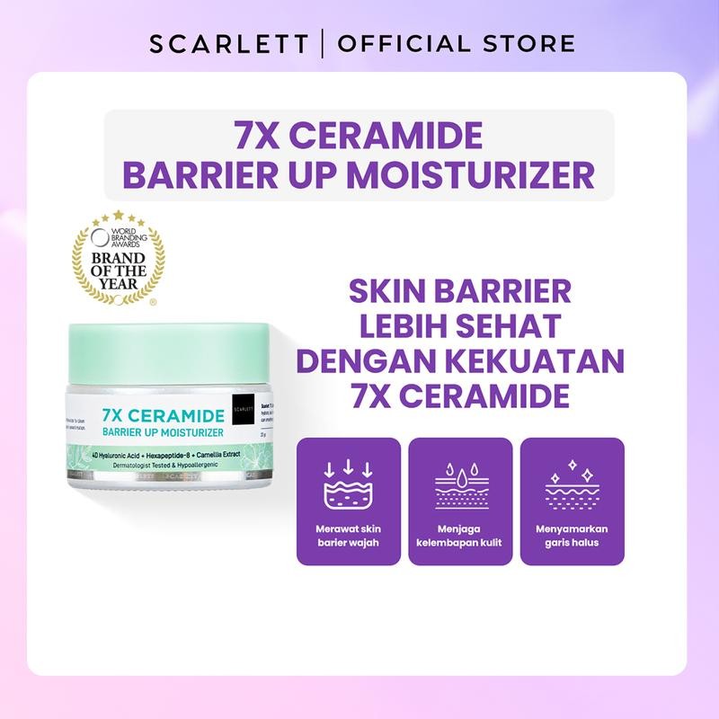 

Scarlett Whitening 7X Ceramide Moisturizer Facial Wajah Pelembab Hyaluronic Acid