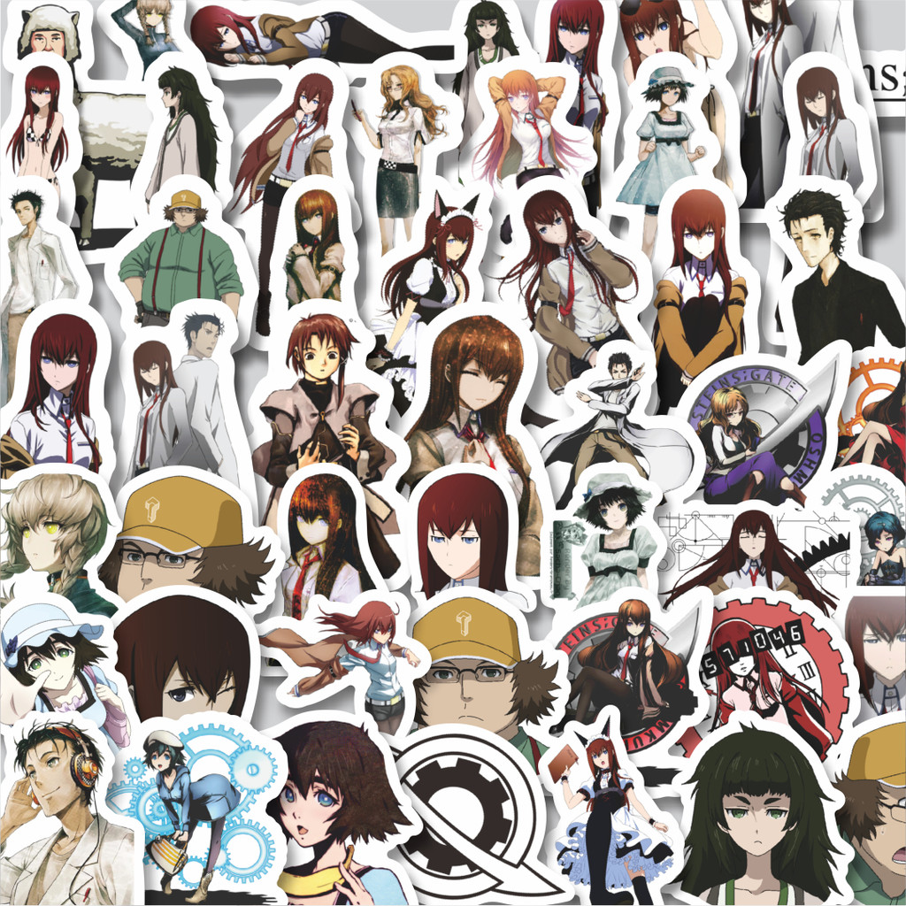 

Stiker Cutting Pack Sticker Anime Steins Gate Isi 100Pcs Series Aesthetic Lucu Keren Untuk Koper Bahan Vynil