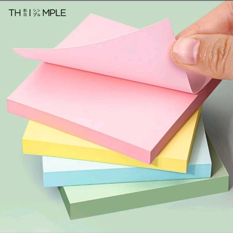 

Sticky Notes Polos Penanda Halaman / Kertas Memo|Size:76*76mm |Size:76*50mmisi 100 lembar / pack