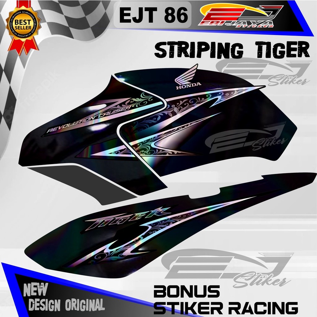 STRIPING TIGER REVO HOLOGRAM / STIKER COSTOM TIGER REVO