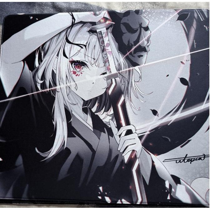Utopia Gaming Black Blade 1 Poron Base Gaming Mousepad Anime Vaxee PA Surface (Control-Hybrid)