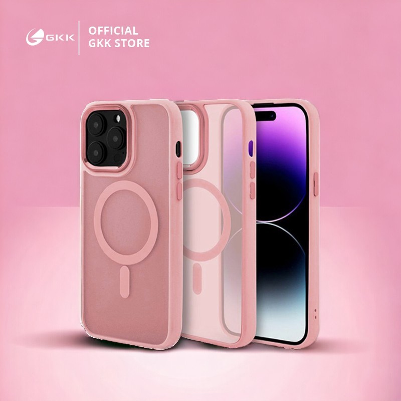 GKK Case Magsafe Space iPhone X XR XS 11 12 13 14 15 PRO MAX Softcase Barbie Color