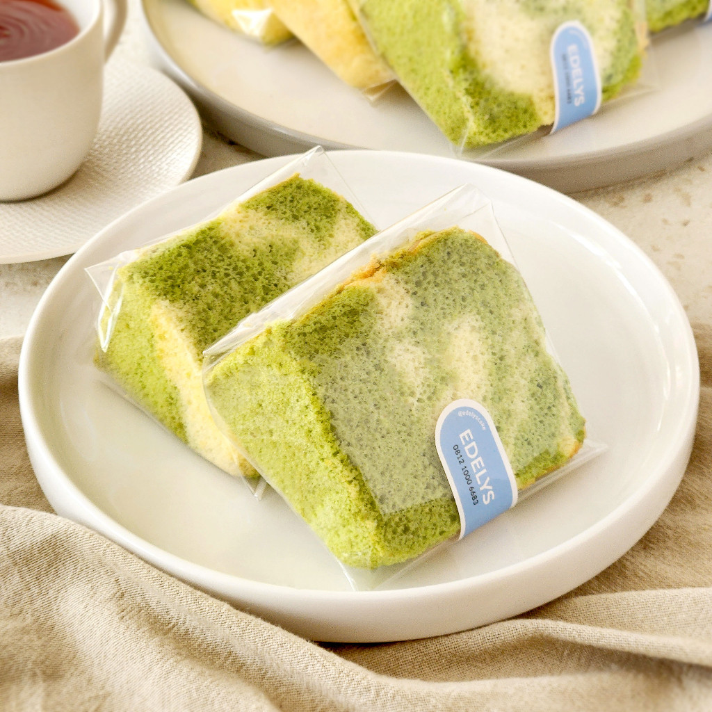 

Sliced cake chiffon 1 box (12 pcs) 100% pandan asli dan lembut