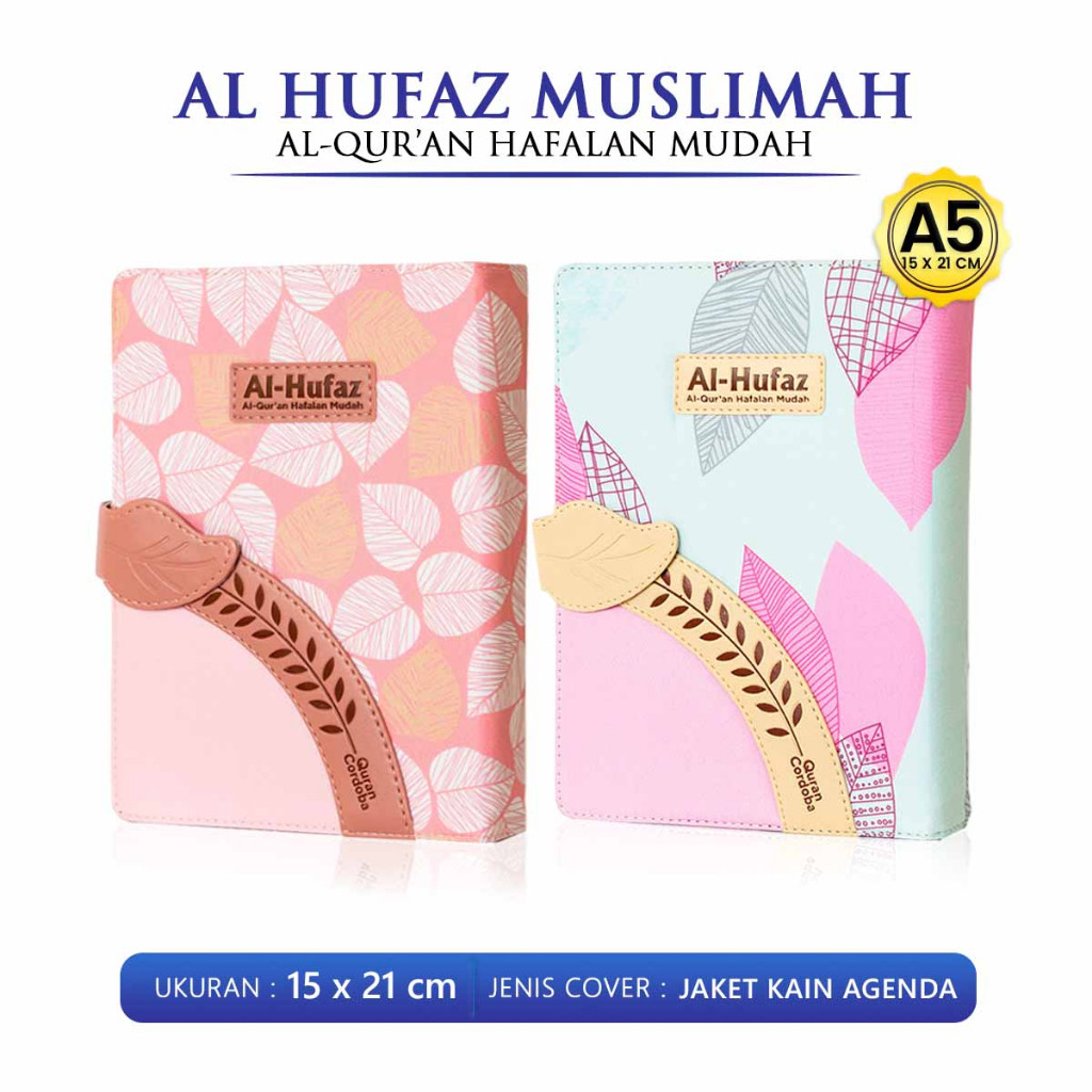 Al Quran Terjemah Al Hufaz A5 Alquran Hafalan mudah Kecil Jaket Kain Quran Wanita  Muslimah Cantik C
