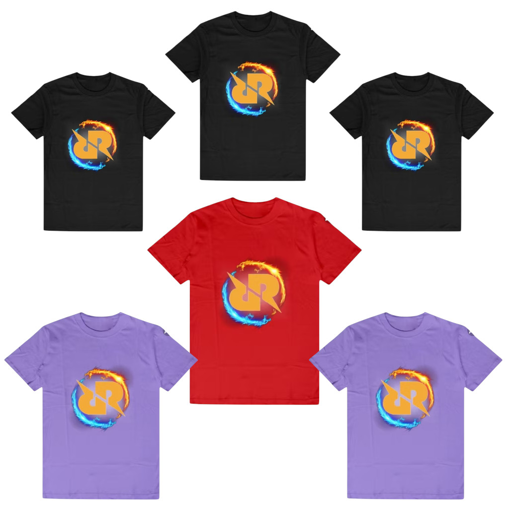 Kaos Anak Laki Laki dan Perempuan Pendek Gambar RRQ FF Mobile Legends Baju Pendek RRQ FF Mobile Lege