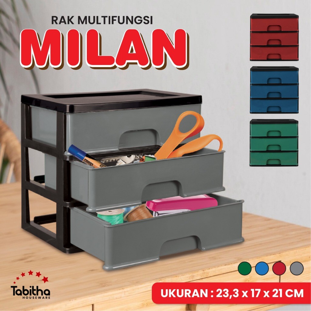 Bp Rak multifungsi milan tabitha lemari  3 susun