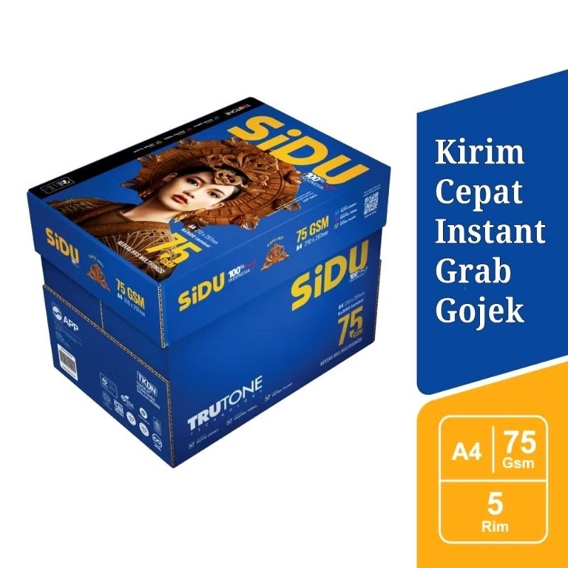 

Kertas HVS Sidu A4 75 gram 1 Box (Kertas Multifungsi)