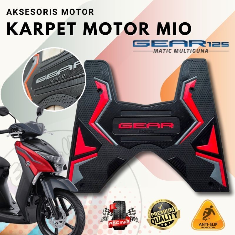 Akseoris Mio Gear 125 / Karpet mio Gear 125 / Pijakan Kaki Mio Gear / Alas Kaki Mio Gear 125