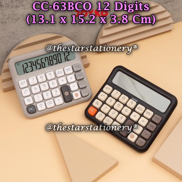 

(1 Biji) GROSIR Kalkulator JOYKO CC-63BCO 12 Digits Check Correct / Calculator Joyko CC-63BCO CC-63