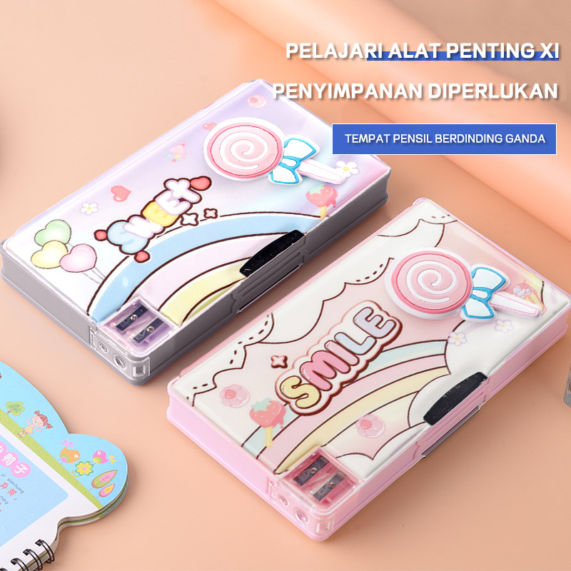 

【Baby Stationary】Pensil Anak Tempat Pensil Motif Storage Box Lapisan Tunggal
