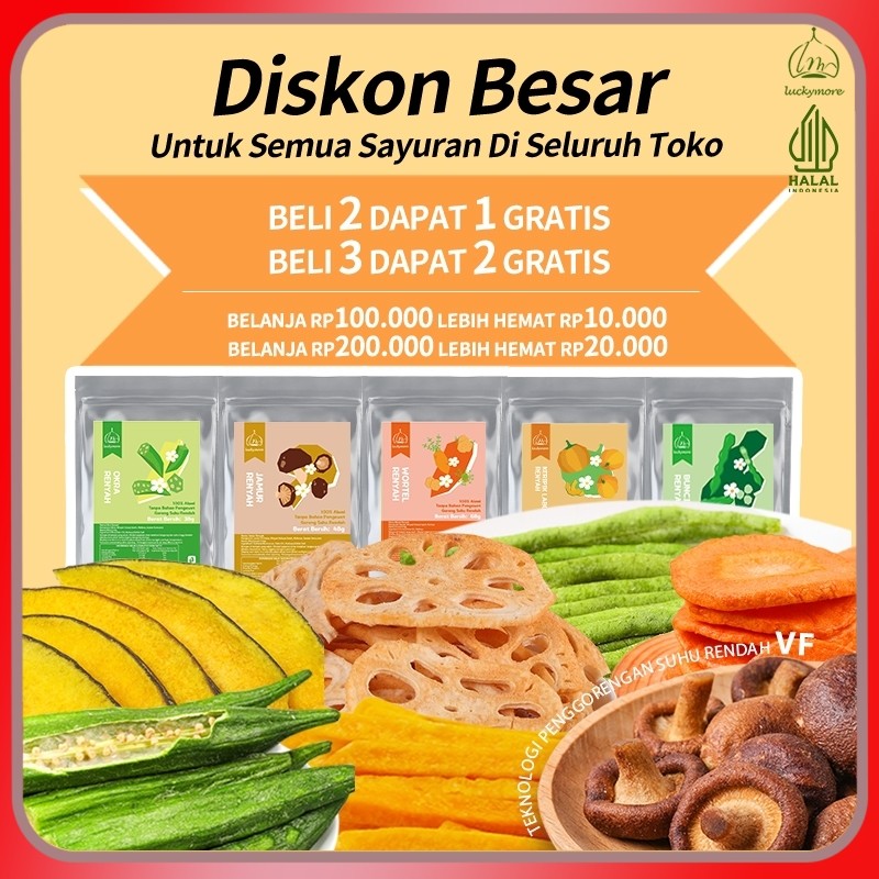 

Hadiah GRATIS! Beli 3 Produk, Dapat 2 Hadiah Premium (Senilai >Rp80.000) Snack, Dried Snack, Freeze Dried Snack, Makanan Ringan, Buah Kering, Sayuran Kering, Cemilan Sehat