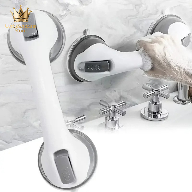 Shower Handle Suction Cup Handrail Vacuum Suction Cup Handle Bathroom Safety Grab Rod