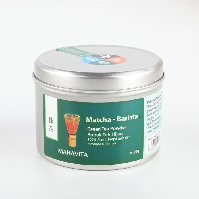 

Matcha Japanese green Tea powder bubuk teh hijau murni Mahavita - B50 Barista