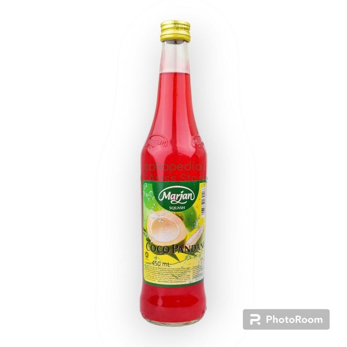 Marjan Syrup Squash Cocopandan - 450 ml