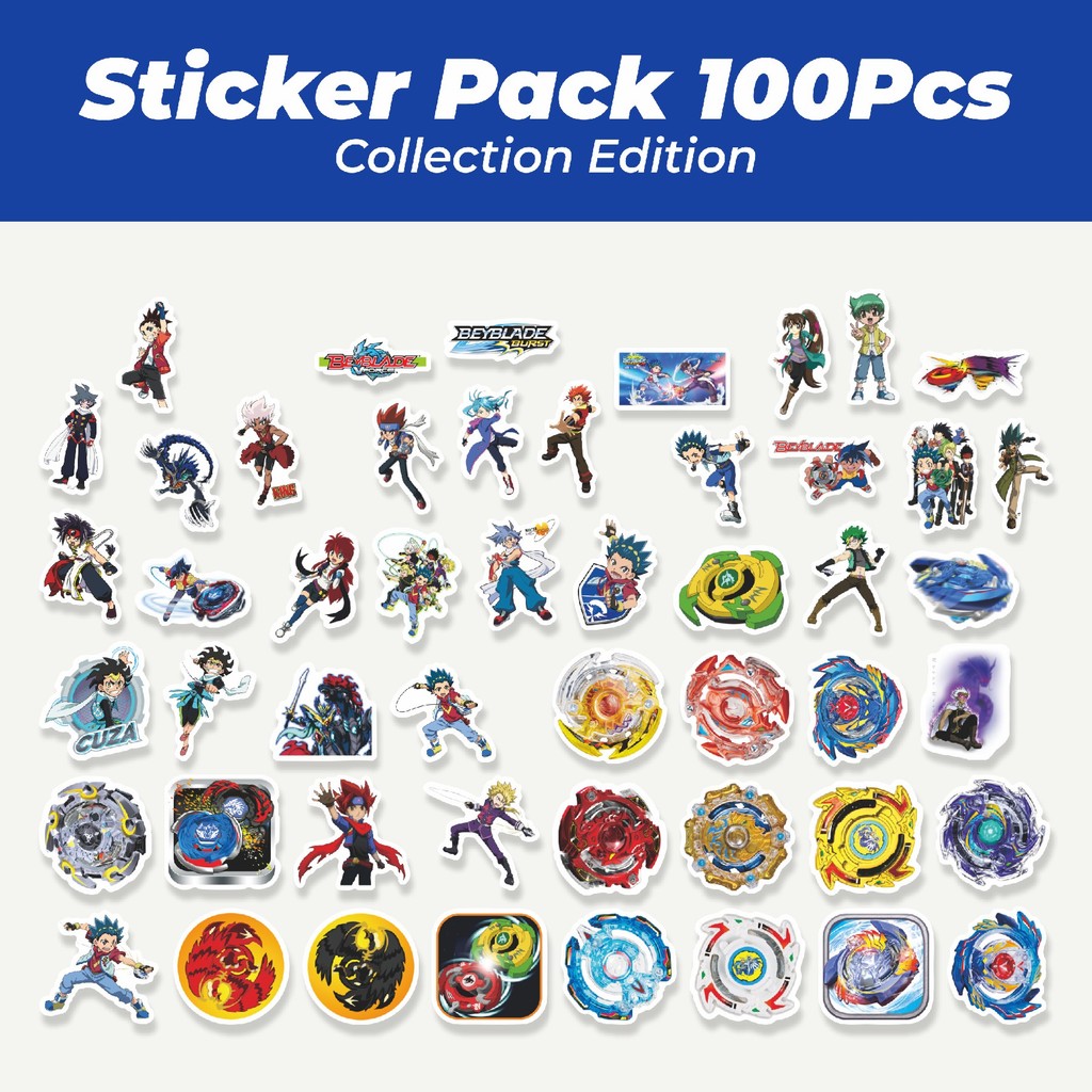 

Hot Sticker Kartun Beyblade Sticker Lucu Anti Air Stikers Berperekat Waterproof Sticker Decal Buat Motor Helm Buku Journal Koper Casing HP Laptop Botol Minum
