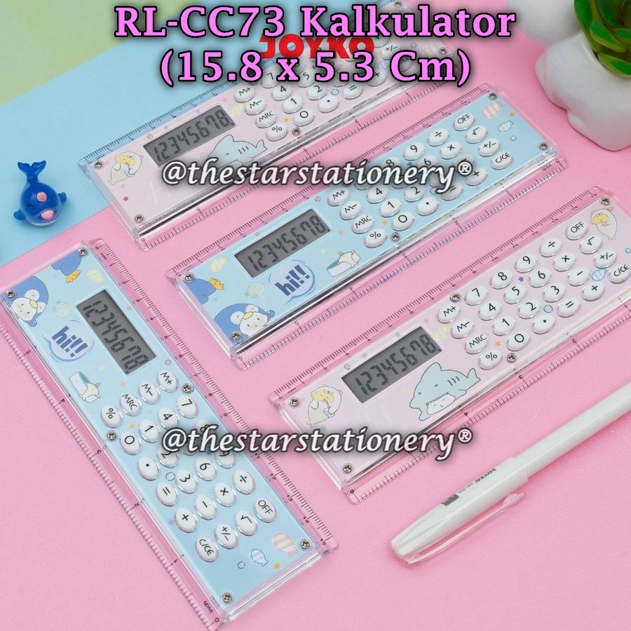 

(1 Biji) GROSIR Penggaris JOYKO RL-CC73 / Ruler Calculator Penggaris Kalkulator RL-CC73 (1 Buah)