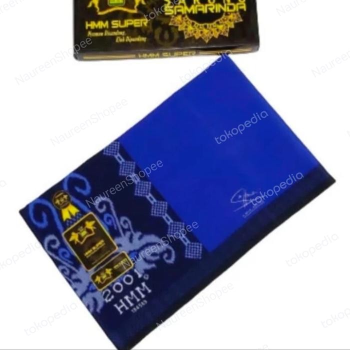 sarung samarinda pesantren HMM super - Biru, Randomly