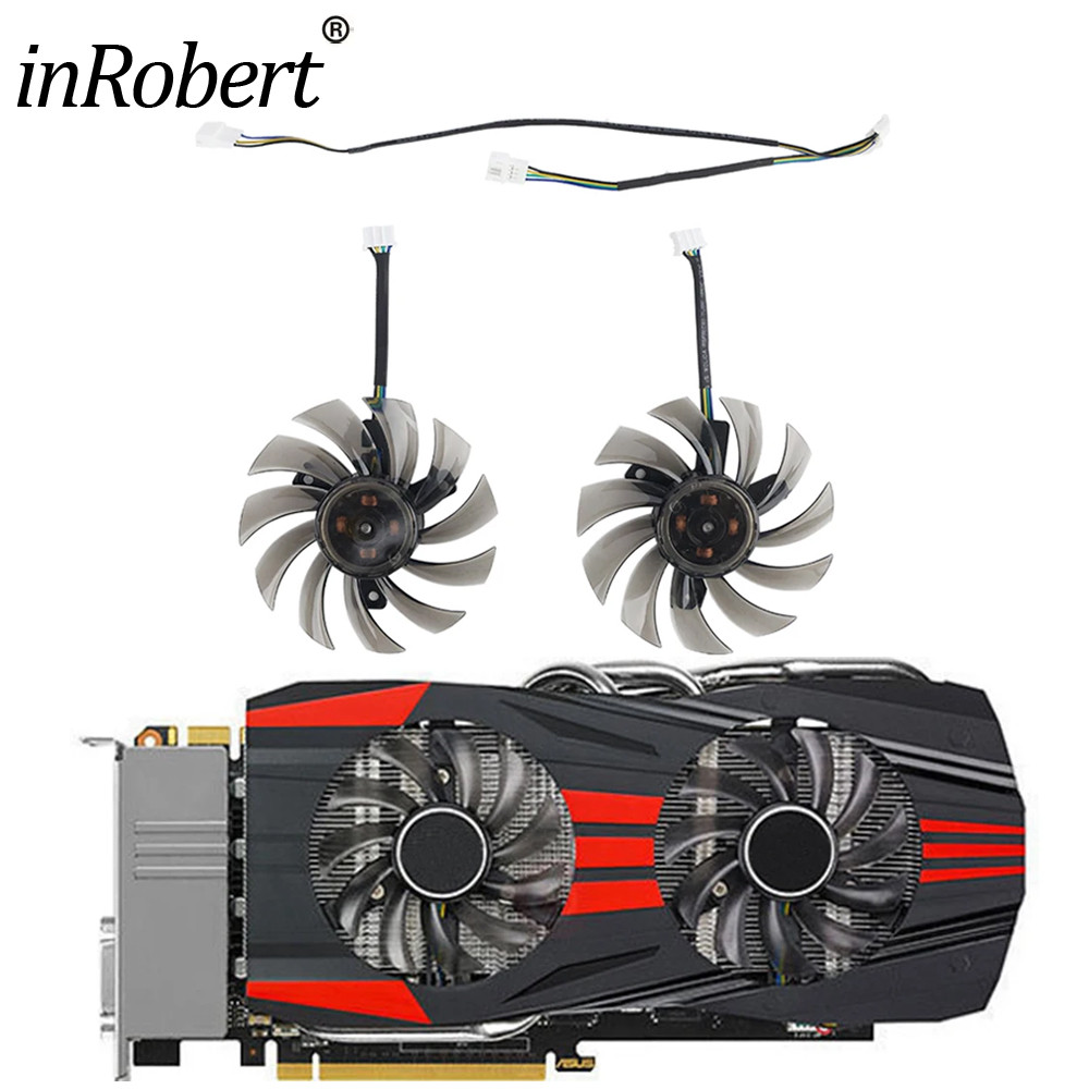 75MM PLD08010S12HH GTX1050Ti Video Card Fan For ASUS GTX 1050 Ti 760 660 750 Ti R7 260X Graphics Car