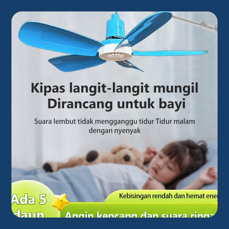 BUYITNOW Kipas Angin Gantung Portable Kipas kecil Mini fan Kipas gantung Kipas murah
