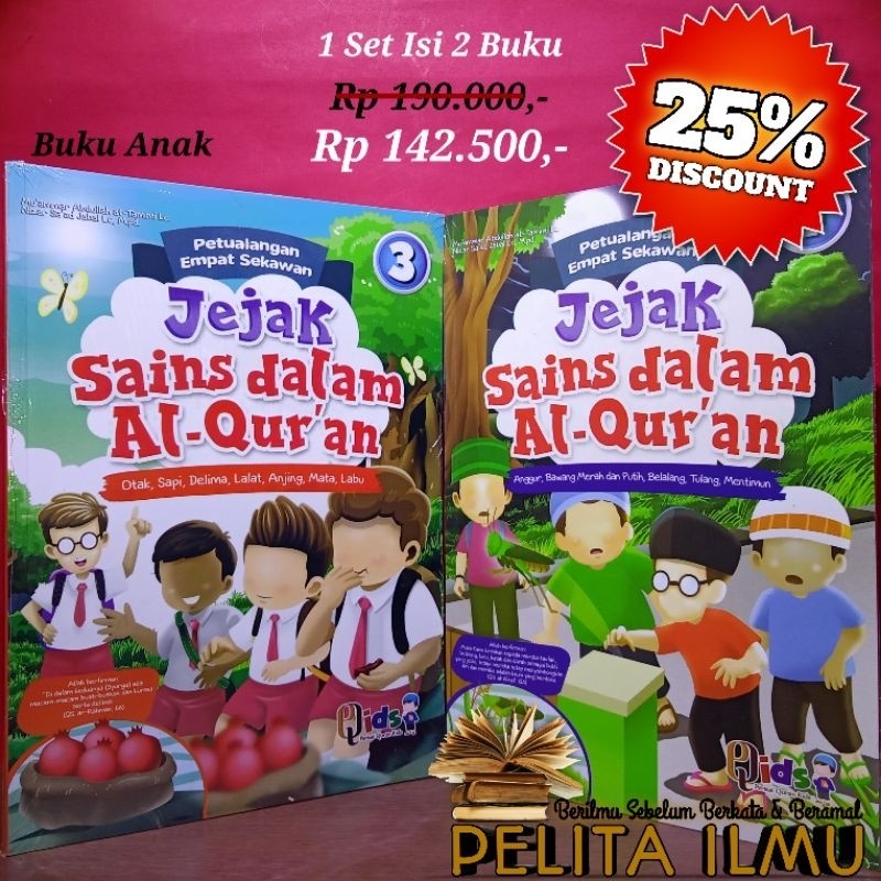 

Seri Buku Anak Petualangan Empat Sekawan : Jejak Sains Dalam Al-Qur'an Jilid 3-4