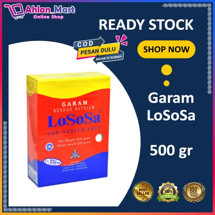 

Untuk Penderita Darah Tinggi Garam Lososa 500Gr Rendah Natrium Sodium