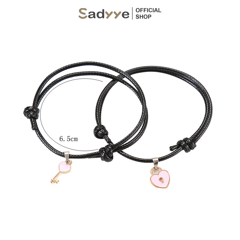 Sadyye Sepasang Kunci Gelang Pasangan Sederhana Gelang Kunci Perhiasan