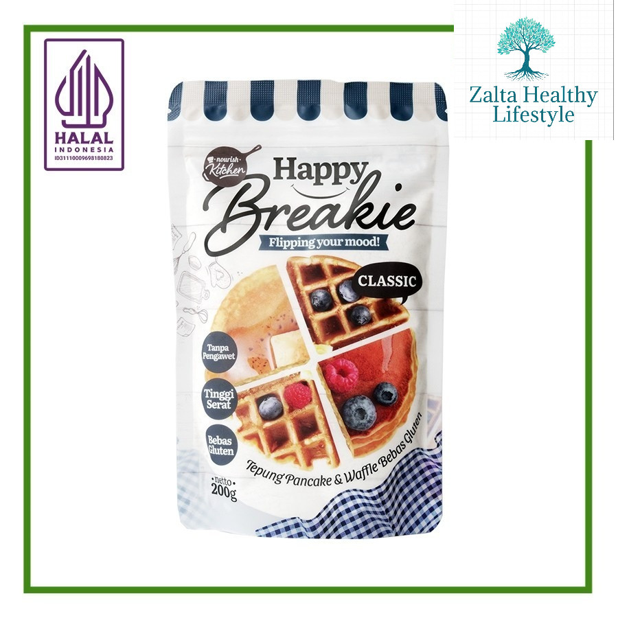 

ORGANIK - Makanan Sehat Happy Breakie Gluten Free Pancake & Waffle Mix - Classic 200gr - SD2