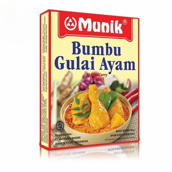 

Bumbu Gulai Ayam Munik - 100 gr / bumbu gulai ayam