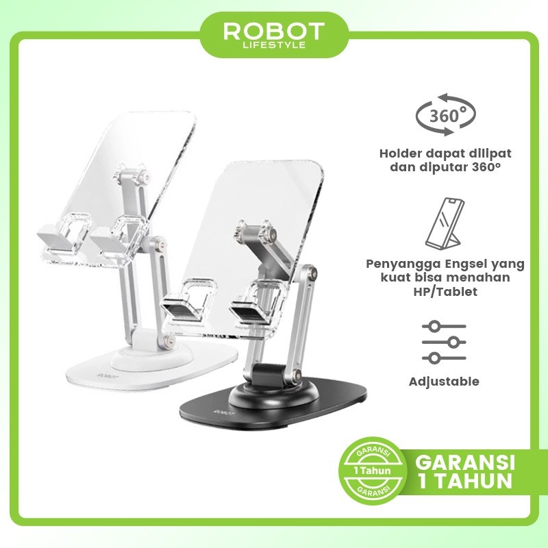 ROBOT Phone Holder / Holder HP Universal / Stand Phone Holder / Stand Holder Universal Transparent