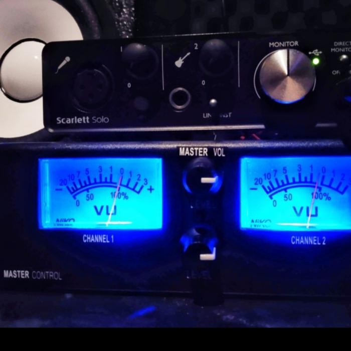 vu meter analog audio