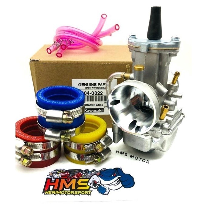 KARBURATOR KX 85 PWK 21 24 26 28 30 32 34 THAILAND KX-85 UNIVERSAL MUDAH SETTING + KARET INTAKE KARB