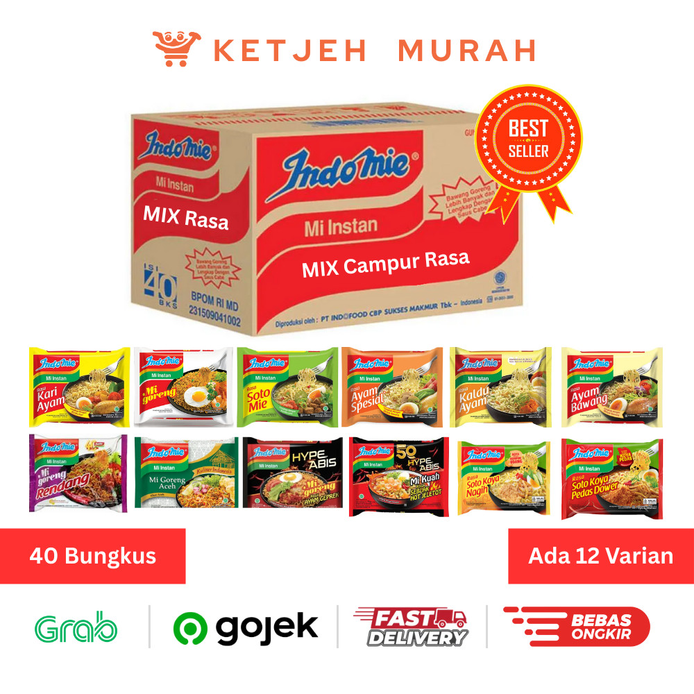 

Indomie Mix Campur Rasa 1 Dus isi 40 Pcs [Tulis di Note]