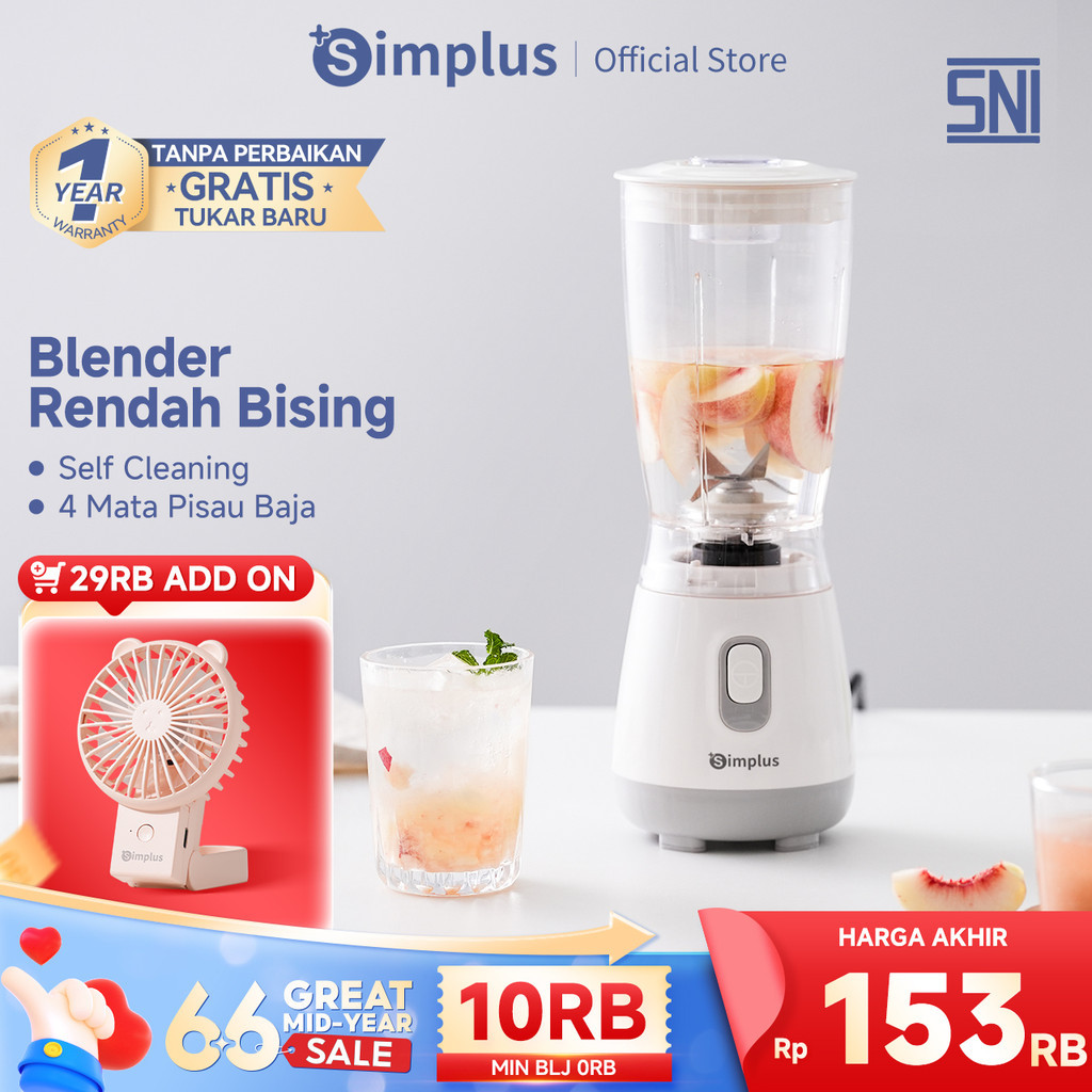 Simplus Blender Multifungsi 250W Kapasitas 600ml