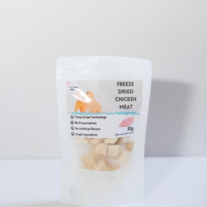 

Freeze Dried Chicken Cubes & Egg Yolk - Snack Dada Ayam dan Kuning Telur Kering Dadu Cemilan Anjing Kucing Hamster Sugar Glider - Chicken