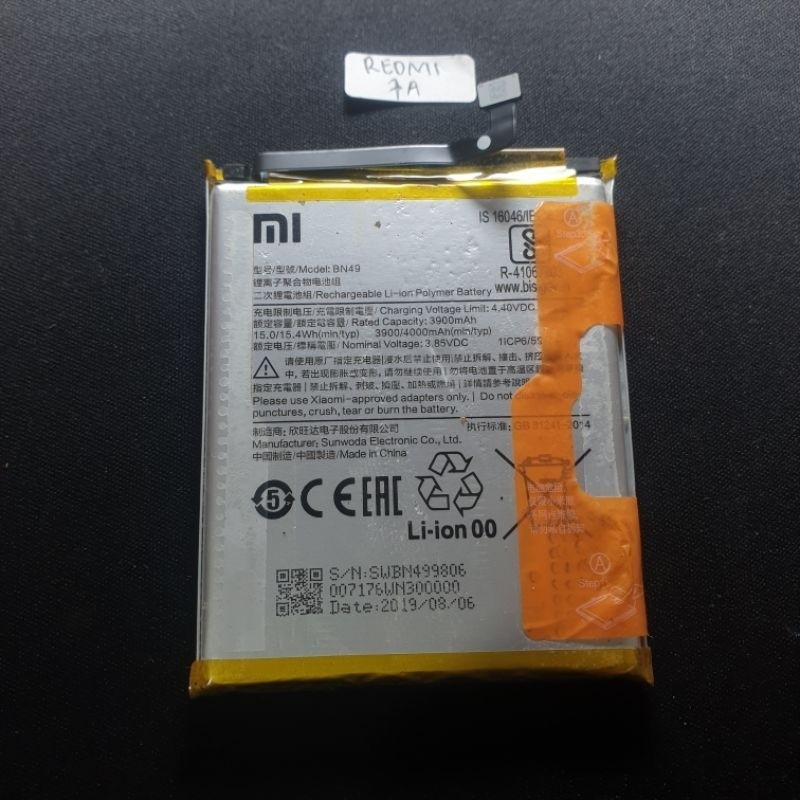 BATRE REDMI 7A ORIGINAL COPOTAN ElshaPart