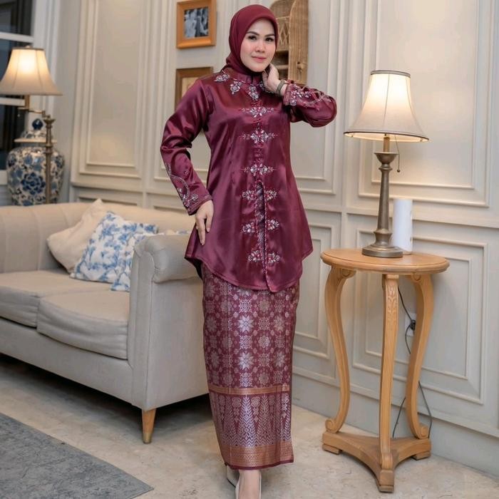 IRIANA SET 3//SETELAN KEBAYA SATIN PAYET PREMIUM//SETELAN KEBAYA PESTA SATIN PAYET ELEGAN//SETELAN K
