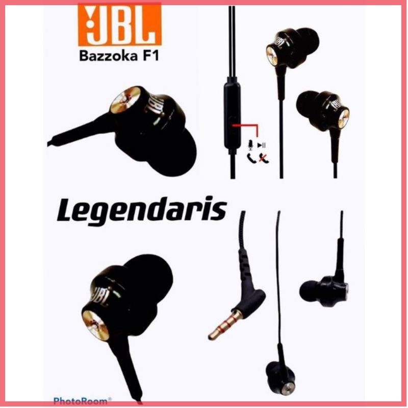 [COD] Headset/EARPHONE BAZZOKA F1 STOREO SUARA BASS FUL MANTAP