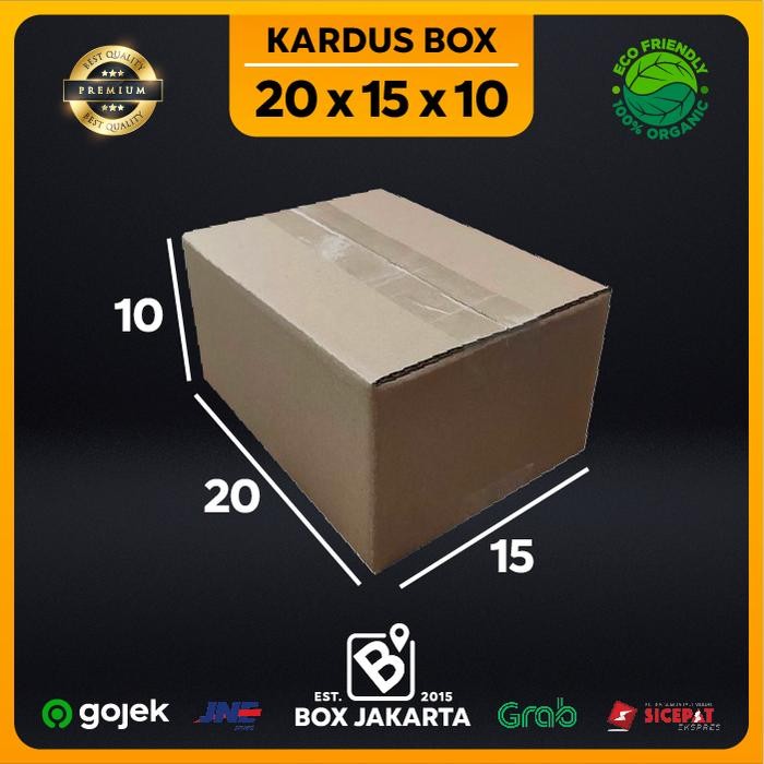 

KARDUS BOX uk 20x15x10 CM Kotak Packaging Corrugated SHEET POLOS