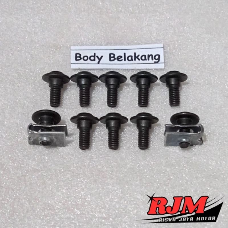 Baut Full Set Cover Bodi Body Belakang Honda Astrea Grand Bulus / Astrea Grand Sabit