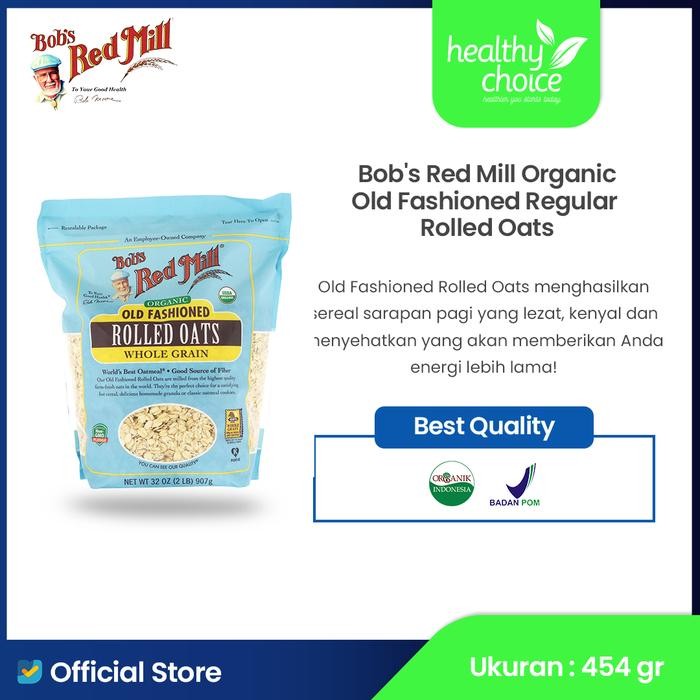 

Bob's Red Mill Organic Old Fashioned Regular Rolled Oats 907 gr Terlaris