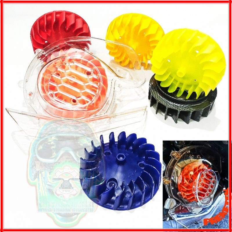 Tutup Cover Transparan Kipas Warna Fazzio Soul Gt 125  Mio M3 125 Gear 125
