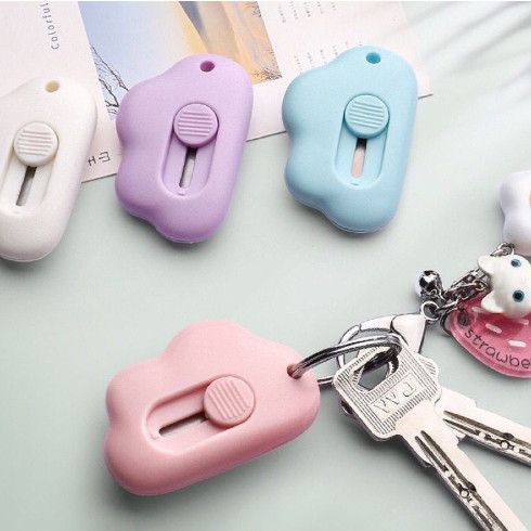 

Mini Cutter Kecil Portable / Pemotong Kertas Lucu Korea - Biru